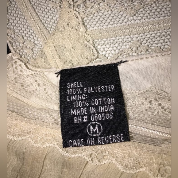 Off white creamy beige slip dress Angie size medium - Picture 8 of 12